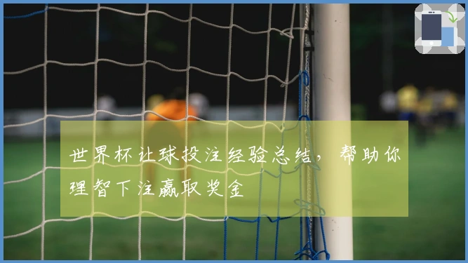 世界杯让球投注经验总结，帮助你理智下注赢取奖金